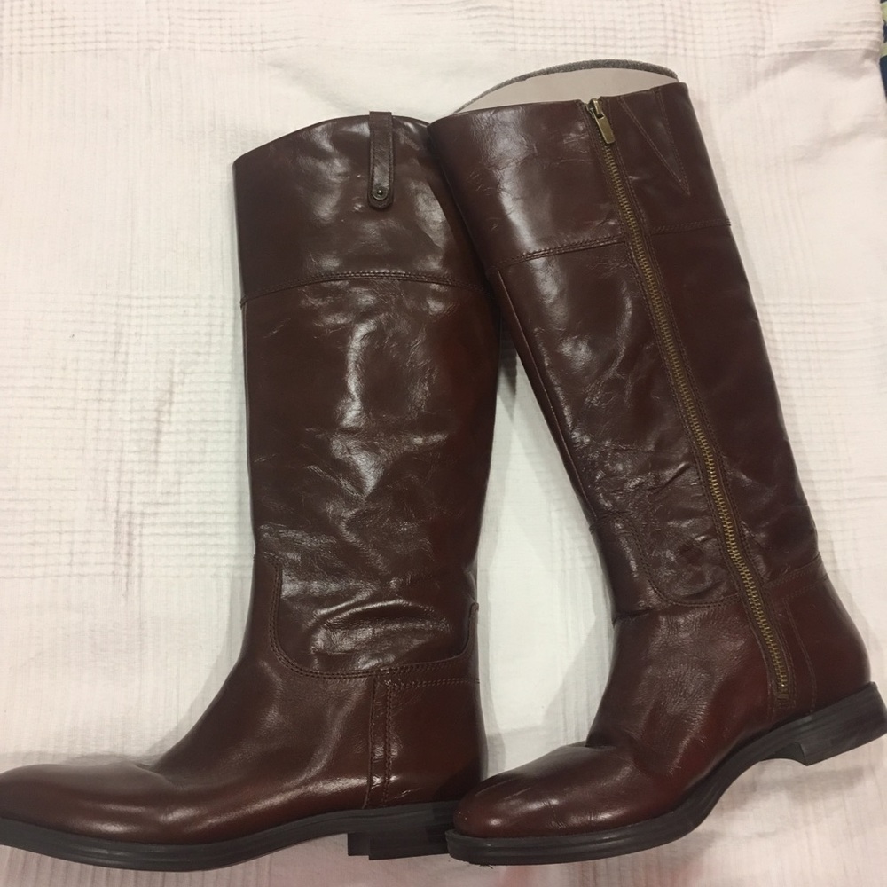 NWOT leather knee-high boots 8.5